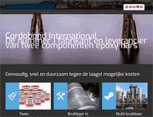 Tablet Screenshot of cordobond.nl
